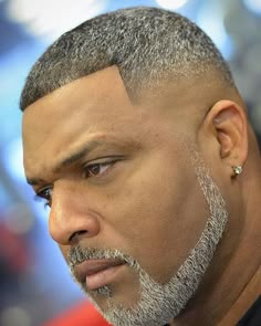 Grey Hair Black Man, Luke Bell, Black Beard Styles, Mutton Chops Beard, Black Man Haircut Fade, New Beard Style, Beard Ideas, Waves Hairstyle Men