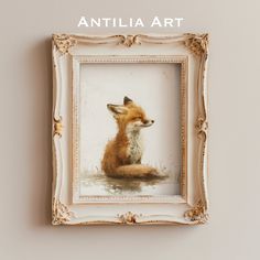 an animal that is sitting in a frame