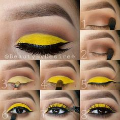 Inspired by Nikkie tuts..minions makeup Minion Make Up Halloween, Minion Makeup Ideas, Minions Makeup, Minion Makeup, Pikachu Makeup, Minions Halloween, Maquillage Halloween Simple, Minion Costume, Minion Halloween