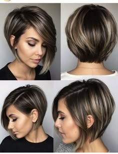 Summer Hair Color 2024, Party Hairstyle, Stacked Bob Hairstyles, Short Hair Trends, Haircuts For Long Hair, Trendy Short Hair Styles, Summer Hair, Short Bob Hairstyles