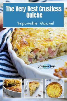 the very best crustless quiche impossable quickie