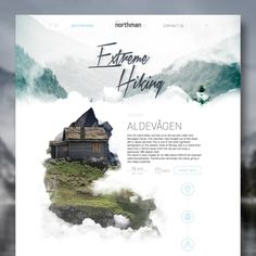 the website is designed to look like an old house in the mountains, and it has been