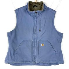 Carhartt Womens Canvas Work Vest Size 2XL Sherpa Lined Full Zip Workwear Size/Measurements (Based in inches) Size - 2xl Pit to pit - 25" Length - 25.5" Condition / Details Vintage fading to the original color of the fabric Light stains on front and on back Combined Shipping: We provide combined shipping, please contact us for a quote Work Vest, Winter Styling, Canvas Work, Carhartt Womens, Womens Jackets, Fabric Light, Sherpa Lined, Light Stain, Winter Fashion