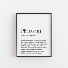 a black and white poster with the words pr teacher on it