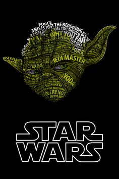 a star wars poster with the words written in different languages