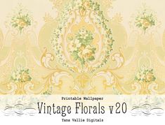 vintage floral wallpapers v20