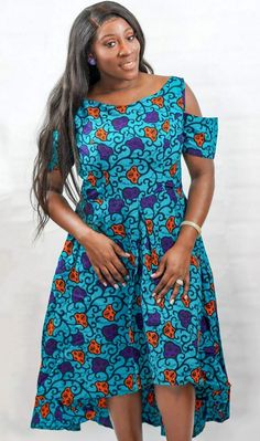 Beautiful High-Low Dress. The Dress Speaks For Itself. My Model Is Wearing Size 14 Ankara Short Gown Styles, Dresses African, Short Gowns, Bride Groom Dress, African Print Dress, Printed Long Dresses, Africa Fashion, Groom Dress, African Dress