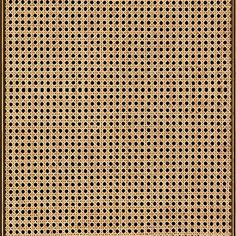 a brown and black rug with circles on it