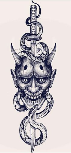 Hannya Maske Tattoo, 1998 Tattoo, Samurai Tattoo Sleeve, Oni Mask Tattoo, Oni Tattoo, Samurai Tattoo Design, Egypt Tattoo, Japan Tattoo Design