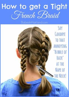 Tight French Braid, Tight Braids, French Braids, French Braid, Toddler Hair, Braid Styles, Kids Hairstyles