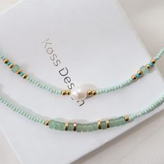 This new Jade necklace from Køss Design is made from natural stones and a natural pearl. It can be worn either short or long, a sure favorite. Stone Jewellery Designs, Diy Jewelry Unique, Natural Stones Necklace, Jade Necklace, Long A, Stacked Jewelry, Natural Pearl, Delicate Jewelry, Jade Stone