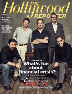 the hollywood reporter magazine cover with three men