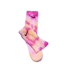 Hi Everyone These Are Brand *New* Nike Everyday Cotton Cushion Socks That Were Hand Dyed, Never Worn, Unique Fun Pair, Photo Of Actual Sock, That Make A Bold Statement , Thank You For Viewing, They Come Pre Washed After Process Limited Quantity Batch Of Hand Dyed Socks Assortments To Be Posted Soon, Every Pair I Make Will Be Unique , And No Two Will Ever Be Alike , Makes A Great Gift , Thank You Enjoy Sizes Yth 5y-7y Wmn 6-10 Men 6-8 Machine Wash Warm Nike Socks Women, Dyed Nike Socks, Preppy Socks, Preppy Stanley, Dyed Socks, Dri Fit Socks, Vintage Socks, Trendy Socks, Nike Socks