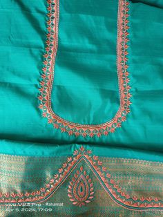 Sandal Blouse Aari Work, Simple Machine Work Blouse Designs, Machine Embroidery Designs For Blouse Latest, Machine Embroidery Designs For Blouses, Latest Machine Embroidery Designs, Machine Embroidery Designs For Blouse, Ikat Blouse Designs, 50 Blouse Designs, Blue Blouse Designs