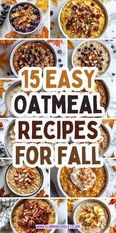 15 easy oatmeal recipes for fall