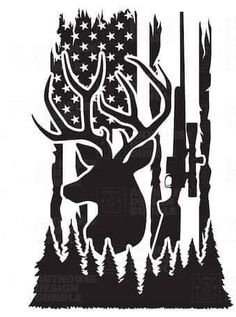 Buck Commander, Deer Stencil, Hunting Decal, Hunting Tattoos, Wood Burning Patterns Stencil, Hunting Svg, American Flag Svg, Hunting And Fishing, American Flag Design