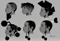 Arte Van Gogh, Black Artwork, Black Anime Characters, Black Hairstyles, Black Art Pictures, Art Tutorials Drawing, Sketchbook Art Inspiration, Character Creation, Drawing Reference Poses