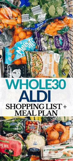 whole 30 aldi shopping list and meal plan