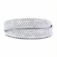 Leo Pizzo Diamond 18k White Gold Bangle Bracelet White Gold Bangle, Diamond Bangle Bracelet, Diamond Necklace Designs, Simple Diamonds, Diamond Bangles Bracelet, Gold Bangle, Gold Bangle Bracelet, Diamond Bangle, Best Diamond