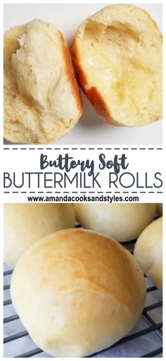 the best ever buttermik rolls recipe is made with only three ingredients, and it's so easy to make