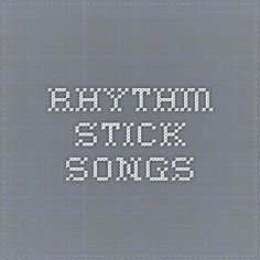 the words raythm stick songs written in pixel style