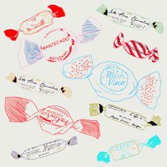 Candy textile 
Candy drawing
Snack bars
Candy package 
Package design 
飴 Candy Drawing Aesthetic, Cute Candy Drawing, Candy Illustration Art, Candies Drawing, Candy Graphic Design, Candies Illustration, Candy Doodles, Candy Drawings, Sweets Drawing