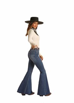 Low Rise Bell Bottom Jeans, Most Comfortable Jeans, Cold Front, Bottom Jeans, Medium Wash Jeans, Rock Roll, Bell Bottom, Washed Jeans, Put On