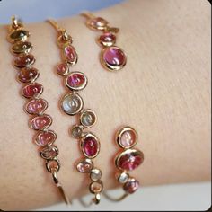 Mogok, Bangles Jewelry Designs, Dope Jewelry, Jewelry Fashion Trends, Funky Jewelry, Bangle Designs, Jewelry Lookbook, Fancy Jewelry, Bracelets For Women