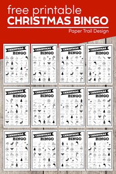 printable christmas bingo game for kids to play in the classroom or on the table