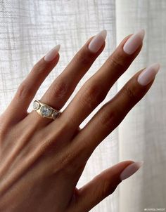 Introducing Rose Water Nails—the latest manicure sensation that combines the subtle elegance of milk nails with a hint of romantic rose. Rose Water Nails, Bridal Manicure, Neutral Nail Color, Eyebrow Trends, Wedding Day Nails, New Nail Trends, Water Nails