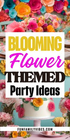 Flower party theme ideas make any celebration feel special! Whether you’re planning for a birthday, baby shower, or just a fun day with friends, a flower theme brings everything to life. With floral décor, fun DIY activities, and flower-inspired treats, these ideas add an unforgettable charm. Click through for easy ways to bloom your next event! Birthday Flower Theme Decoration, Flower Market Party Theme, April Birthday Party Themes, Spring Fling Ideas, Spring Theme Birthday Party, Flower Party Theme, Flower Birthday Party Ideas, Floral Birthday Party Decorations, Flower Theme Birthday Party