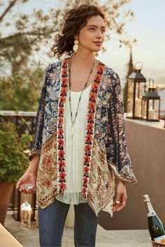 Moonlight Garden, Mode Kimono, Boho Style Outfits, Boho Chic Outfits, Plus Size Womens Clothing, Soft Surroundings, Bohemian Clothes