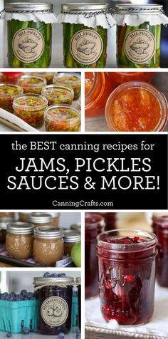 jams, pickles and more are the best canning recipes