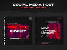 the front and back cover of a social media post