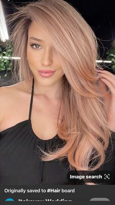 Summer 24 Hair Trends, Hair Color Ideas For Blondes For Fall, Apricot Blonde Hair, Peach Blonde Hair, Styling Hairstyles, Peach Blonde, Rose Blonde Hair, Cute Summer Hair, Gold Blonde Hair