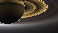 saturn's rings are seen in this image from nasa