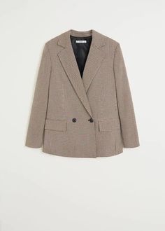 Double Breasted Blazer, Blazers For Women, New Black, Latest Fashion Trends, Double Breasted, Blazer Jacket, Women's Blazer, Outlet, Mango