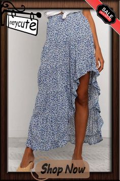 Sky Blue Travel Maxi Skirt Lined Maxi Skirt For Vacation, Non-stretch Midi Skirt For Vacation, Non-stretch Skirted Bottoms For Beach, Non-stretch Vacation Skirt, Non-stretch Skirt For Vacation, Blue Spring Maxi Skirt, Blue Skirted Bottoms For Vacation, Blue Ruffled Skirt Bottoms For Beach, Blue Maxi Skirt For Spring Day Out