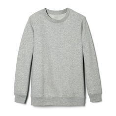 Cold weather calls for cozy layers. This crewneck sweatshirt keeps you moving with soft cotton-blend fleece. It's a comfy basic for gym class, recess or online school. Size: M8.  Color: Gray.  Gender: unisex.  Age Group: adult. School Uniform Pants, Boys School Uniform, Uniform Pants, Hoodie Coat, Wearable Blanket, Online School, Pique Polo Shirt, Women Hoodies Sweatshirts, Fleece Sweatshirt