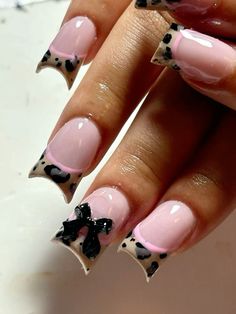 Dope Nail Designs, French Acrylic Nails, Short Square Acrylic Nails, Acrylic Nails Coffin Pink