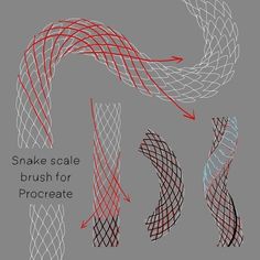 an image of snake scale brushes for procreate