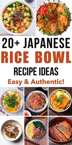 20 + japanese rice bowl recipe ideas that are easy to make and great for dinner