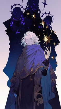 Space Knight Character Design, Nonbinary Wizard, Si Fi Characters, Magic Student Character Design, God Of Time Character Design, Magical Construct, Warlock Dnd Character Concept, Ice Character Design Male, Oracle Character Design