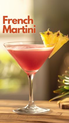 The French Martini offers a delightful medley of flavors that tantalizes the palate. Initially, you'll experience the velvety texture of the vodka, followed by the delightful sweetness of the raspberry. #FrenchMartini #Martini Vodka Martini Recipes, French Martini Recipe, Alcoholic Recipes, French Cocktails, Raspberry Cocktail, French Martini, Mix Drinks, Lemon Drop Martini