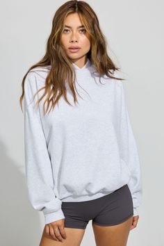 This ultra soft fleece hoodie is perfect for your lazy day mood <3 Features - Ultra soft fleece interior - Ribbed cuffs and hem Size & Fit - Fit: Oversized - Length: Long - Model is wearing size S Materials & Care - Content: 75% cotton, 25% recycled polyester - Care: Machine wash, cold - Imported Comfy Cozy Fit Hoodie In French Terry, Comfy Sweats With Ribbed Cuffs For Relaxation, Comfortable Gray Sweats With Ribbed Cuffs, Super Soft Sweatshirt For Winter Lounging, Cozy Hoodie In French Terry With Relaxed Fit, Super Soft Sweatshirt For Lounging In Winter, Comfortable Cozy Fit Hoodie Sweatshirt, Super Soft Lounging Sweatshirt For Winter, Cozy Sweats With Ribbed Cuffs For Relaxation