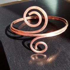 Brand New Solid Copper Handcrafted Bicep Bangle Arm Band Gypsy, Spiral, Boho, Unique. (Bin 2) Handmade Copper Bracelet, Upper Arm Cuff, Upper Arm Cuffs, Wrapping Jewelry, Wire Bangles, Arm Cuff, Upper Arms, Handmade Jewelry Diy, Copper Bracelet