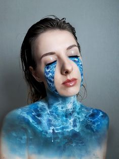 Duality Concept Art, Elemental Makeup, Artistic Makeup Creative, Elements Makeup, Dope Makeup