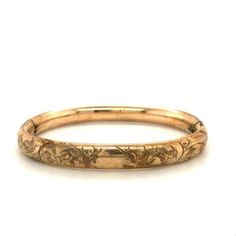 UP FOR SALE, WE HAVE THIS STUNNING ANTIQUE GOLD-FILLED SIGNED B.S. CO., DETAILED VICTORIAN ETCHED FLORAL ORNATE SNAP CLASP BANGLE BRACELET SIZE 7" 59-78-Ln WEIGHT: 14.4 GRAMS METAL: GOLD FILLED THIS ITEM IS MARKED: B.S. CO. OR B.C. CO. SIZE: 7" circumference, wide 1/4" Please check out our other items for sale in our store, Also, check back frequently as we add items to our store in all categories On an almost daily basis. So don't miss out! Please email us with any questions regarding an item for sale. Thanks for visiting our Store! S Bracelet, Antique Signs, Bracelet Sizes, Items For Sale, Bangle Bracelet, Antique Gold, Arm Band, Gold Filled, Bangle Bracelets