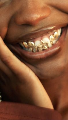 IG @majormyra   Film stills from “My Atl Smile” written by Myracle Teeth Jewels, Mouth Jewelry, Gold Tooth Cap, Teeth Caps, Gold Grill, Tooth Gems