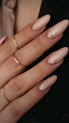 Manicured Nails, Bridesmaids Nails, Unghie Sfumate, Subtle Nails, Work Nails, Nails Glitter, Nails Wedding, Short Nail, Bride Nails